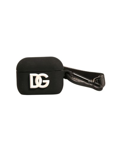 Silicone Rubber Logo Embossed Airpods Case - Dolce & Gabbana - Modalova