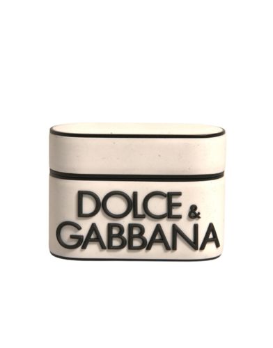 PVC Embossed Logo Plaque Holder Airpods Case - Dolce & Gabbana - Modalova
