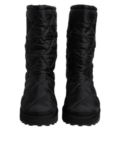 Polyester Padded Mid Calf Boots Winter Women's Shoes (Pre-Owned) - Dolce & Gabbana - Modalova