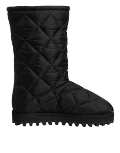 Polyester Padded Mid Calf Boots Winter Women's Shoes (Pre-Owned) - Dolce & Gabbana - Modalova