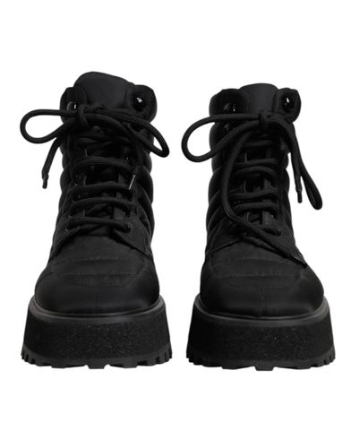Padded Mid Calf Lace Up Boots Men's Shoes - Dolce & Gabbana - Modalova