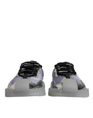 Silver Black Nylon NS1 Low Top Sneakers Men's Shoes (Pre-Owned) - Dolce & Gabbana - Modalova