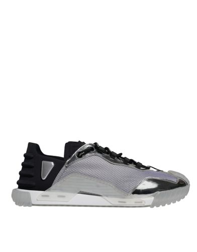 Silver Black Nylon NS1 Low Top Sneakers Men's Shoes (Pre-Owned) - Dolce & Gabbana - Modalova