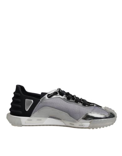 Silver Black Nylon NS1 Low Top Sneakers Men's Shoes (Pre-Owned) - Dolce & Gabbana - Modalova