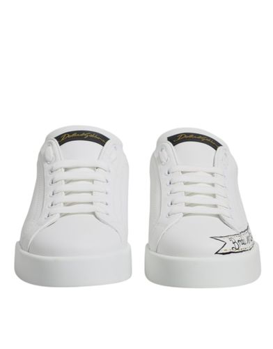 Leather Low Top Lace Up Sneakers Men's Shoes (Pre-Owned) - Dolce & Gabbana - Modalova