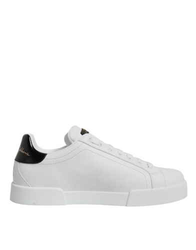 Leather Low Top Lace Up Sneakers Men's Shoes (Pre-Owned) - Dolce & Gabbana - Modalova