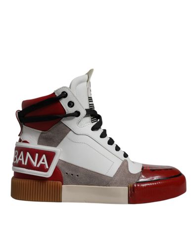 Leather High Top Sneakers Men's Shoes - Dolce & Gabbana - Modalova