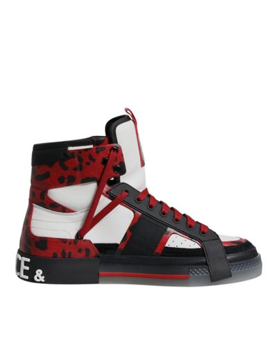 Leather High Top Sneakers Men's Shoes - Dolce & Gabbana - Modalova