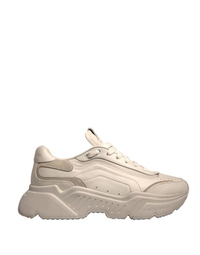 White Daymaster Leather Low Top Sneakers Men's Shoes (Pre-Owned) - Dolce & Gabbana - Modalova