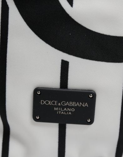 Black White Vulcano Royal King Print Men Backpack Men's Bag (Pre-Owned) - Dolce & Gabbana - Modalova
