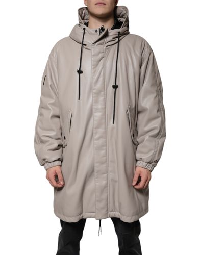 Full Zip Hooded Long Sleeves Casual Coat Men's Jacket (Pre-Owned) - MSGM - Modalova