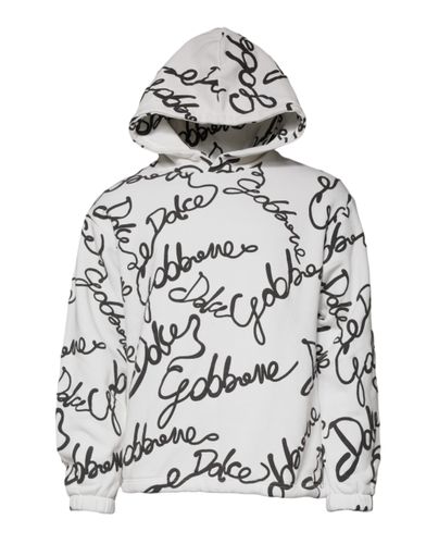 Logo Cotton Hooded Sweatshirt Men's Sweater - Dolce & Gabbana - Modalova