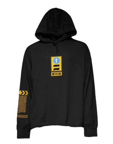 Cotton Hooded DG Shield Pullover Men's Sweater - Dolce & Gabbana - Modalova