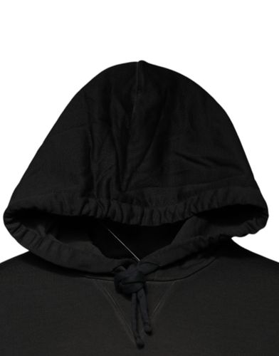 Cotton Hooded DG Shield Pullover Men's Sweater - Dolce & Gabbana - Modalova