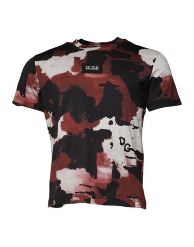 Camouflage Crew Neck Men's T-shirt - Dolce & Gabbana - Modalova