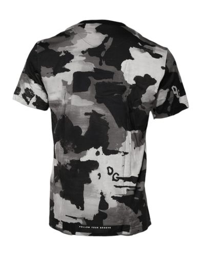 Camouflage Crew Neck Men's T-shirt - Dolce & Gabbana - Modalova