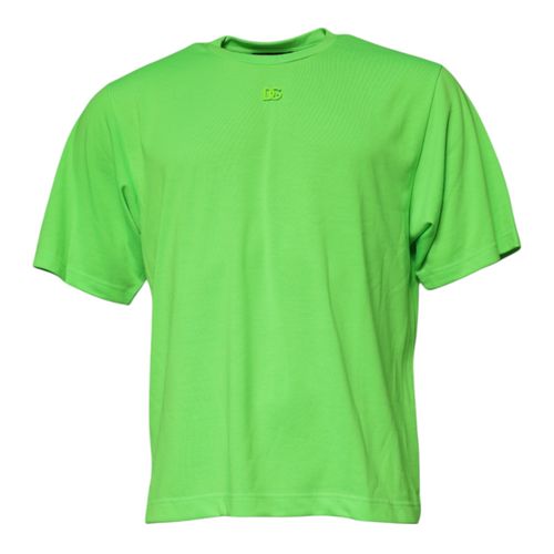 Logo Polyester Crew Neck Men's T-shirt - Dolce & Gabbana - Modalova