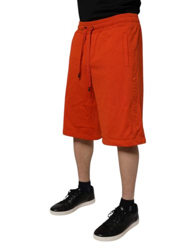 Cotton Blend Mid Waist Men Bermuda Men's Shorts - Dolce & Gabbana - Modalova