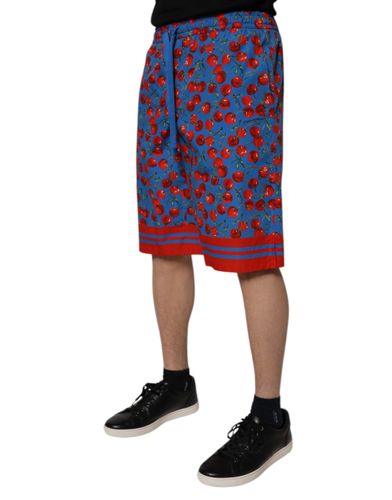 Cherry Print Cotton Men Bermuda Men's Shorts - Dolce & Gabbana - Modalova