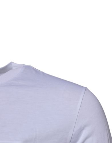 Logo Plaque Cotton Crew Neck Men's T-shirt - Dolce & Gabbana - Modalova