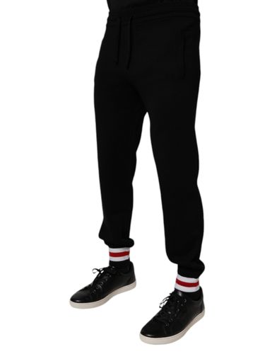 Wool Mid Waist Jogger SweatMen's Men's Pants - Dolce & Gabbana - Modalova