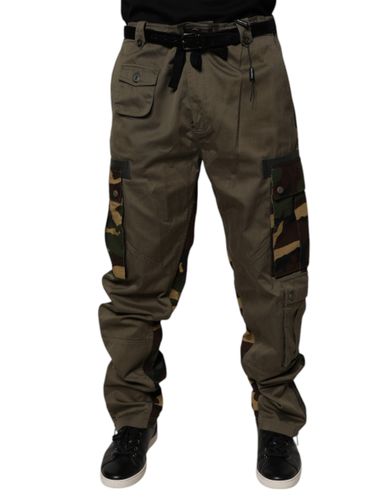 Patchwork Camouflage Cargo Men's Pants - Dolce & Gabbana - Modalova