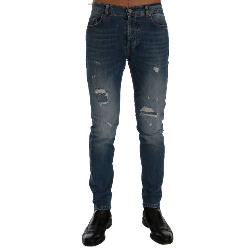 Cotton Slim Fit Men's Jeans - Frankie Morello - Modalova