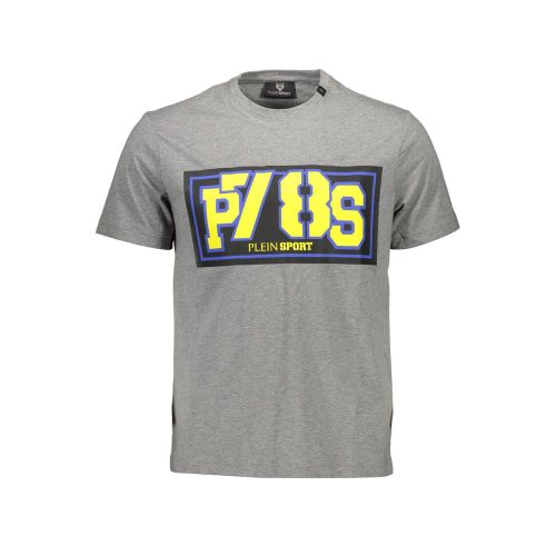 Grigio Cotton Men's Men's T-Shirt - Plein Sport - Modalova