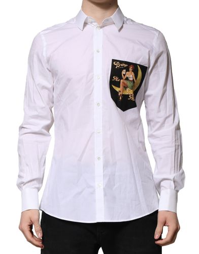 Cotton MARTINI Long Sleeve Formal Men's Shirt (Pre-Owned) - Dolce & Gabbana - Modalova
