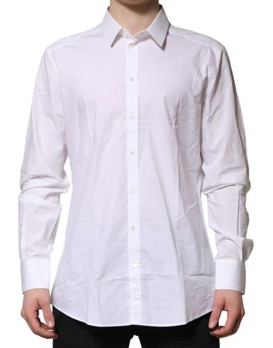 Cotton GOLD Long Sleeves Formal Men's Shirt (Pre-Owned) - Dolce & Gabbana - Modalova