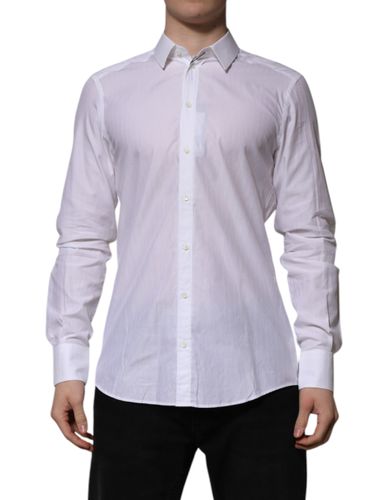 Cotton MARTINI Long Sleeve Formal Men's Shirt - Dolce & Gabbana - Modalova