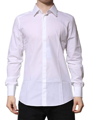 Cotton GOLD Long Sleeves Formal Men's Shirt (Pre-Owned) - Dolce & Gabbana - Modalova