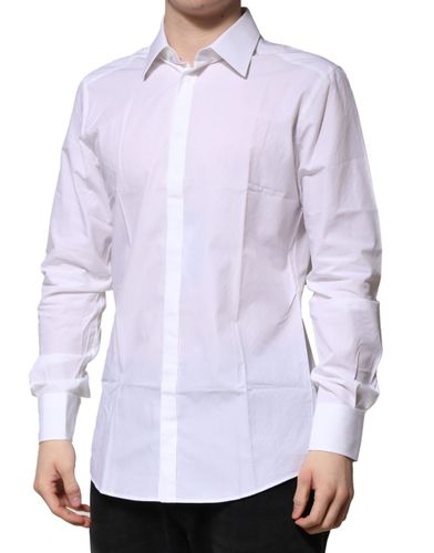 Cotton GOLD Long Sleeves Formal Men's Shirt (Pre-Owned) - Dolce & Gabbana - Modalova