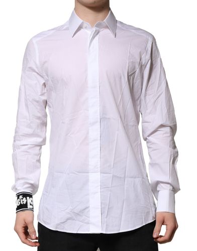 Cotton GOLD Long Sleeves Formal Men's Shirt (Pre-Owned) - Dolce & Gabbana - Modalova