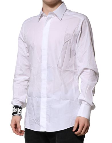 Cotton GOLD Long Sleeves Formal Men's Shirt (Pre-Owned) - Dolce & Gabbana - Modalova