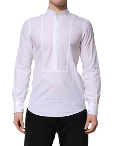 Cotton Slim Long Sleeves Formal Men's Shirt - Dolce & Gabbana - Modalova
