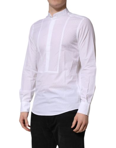 Cotton Slim Long Sleeves Formal Men's Shirt - Dolce & Gabbana - Modalova