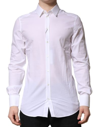 Cotton GOLD Long Sleeves Formal Men's Shirt (Pre-Owned) - Dolce & Gabbana - Modalova