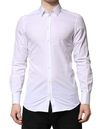 GOLD Cotton Long Sleeves Men Formal Men's Shirt (Pre-Owned) - Dolce & Gabbana - Modalova