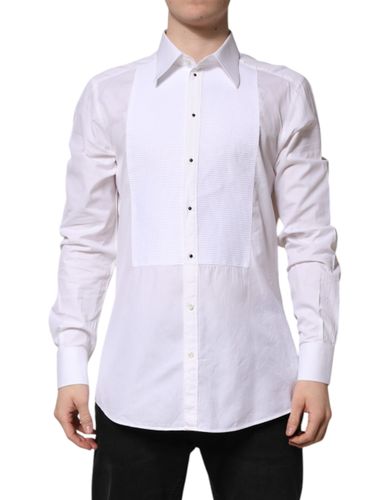 GOLD Cotton Long Sleeves Formal Men's Shirt (Pre-Owned) - Dolce & Gabbana - Modalova