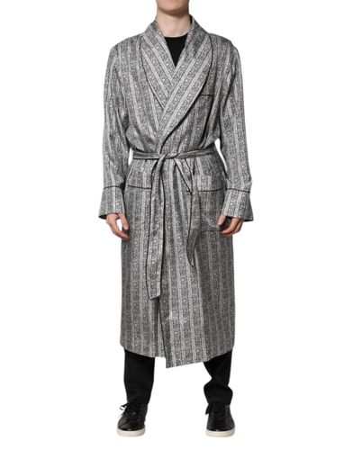 Floral Robe Coat Wrap Men's Jacket - Dolce & Gabbana - Modalova