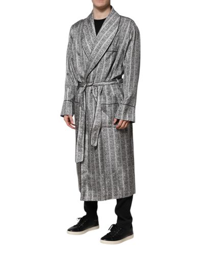 Floral Robe Coat Wrap Men's Jacket - Dolce & Gabbana - Modalova