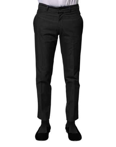 Cotton Patterned Formal Men's Pants - Dolce & Gabbana - Modalova
