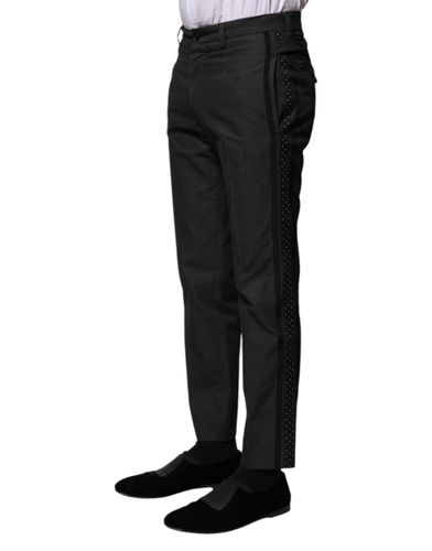 Cotton Patterned Formal Men's Pants - Dolce & Gabbana - Modalova