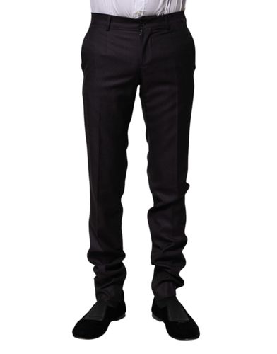 Wool Patterned Formal Men's Pants - Dolce & Gabbana - Modalova
