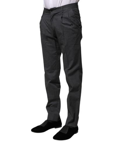 Striped Cotton Formal Men's Pants - Dolce & Gabbana - Modalova