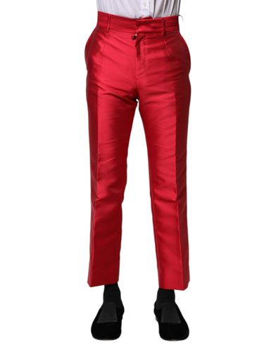Polyester Cropped Dress Men's Pants - Dolce & Gabbana - Modalova