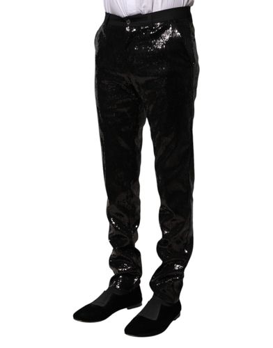 Sequined Embellishment Men's Pants - Dolce & Gabbana - Modalova