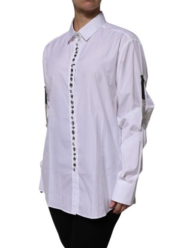 Rhinestone Embellish Long Sleeves Women's Top (Pre-Owned) - Dolce & Gabbana - Modalova