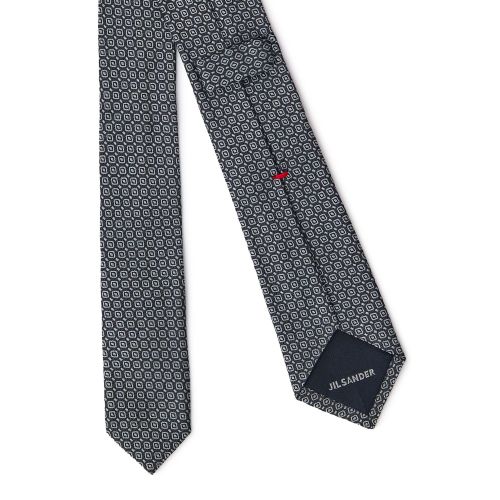 Jil Sander Gray Silk Men's Tie - Jil Sander - Modalova